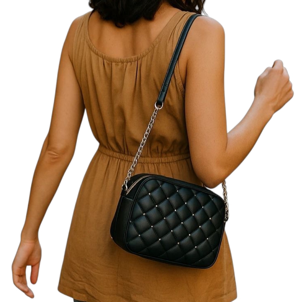 Rebecca Minkoff Quilted Studded Crossbody New With Tags